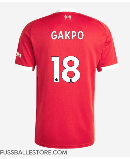 Günstige Liverpool Cody Gakpo #18 Heimtrikot 2025-26 Kurzarm Günstige Liverpool Cody Gakpo #18 Heimtrikot 2025-26 Kurzarm